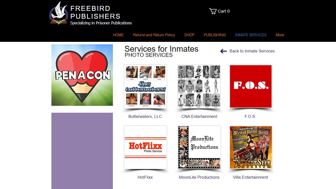 Freebird Publishers - Photo Services for Inmates